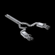 MBRP MBRP 18-20 Ford Mustang GT 5.0 w/ Quad Tip Active Exhaust Cat Back Split Rear T304 w/ Carb Fib Tips