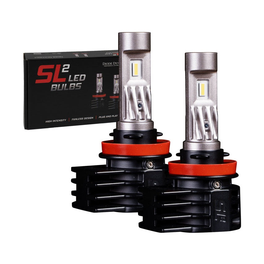 Diode Dynamics Diode Dynamics 9005/9011/H10 White SL2 LED Bulbs (pair)