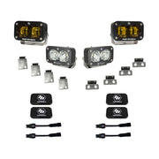 Baja Designs Baja Designs 21+ Ford Raptor/22+ Bronco S2 SAE Pro Fog Pocket Light Kit Clear/Amber