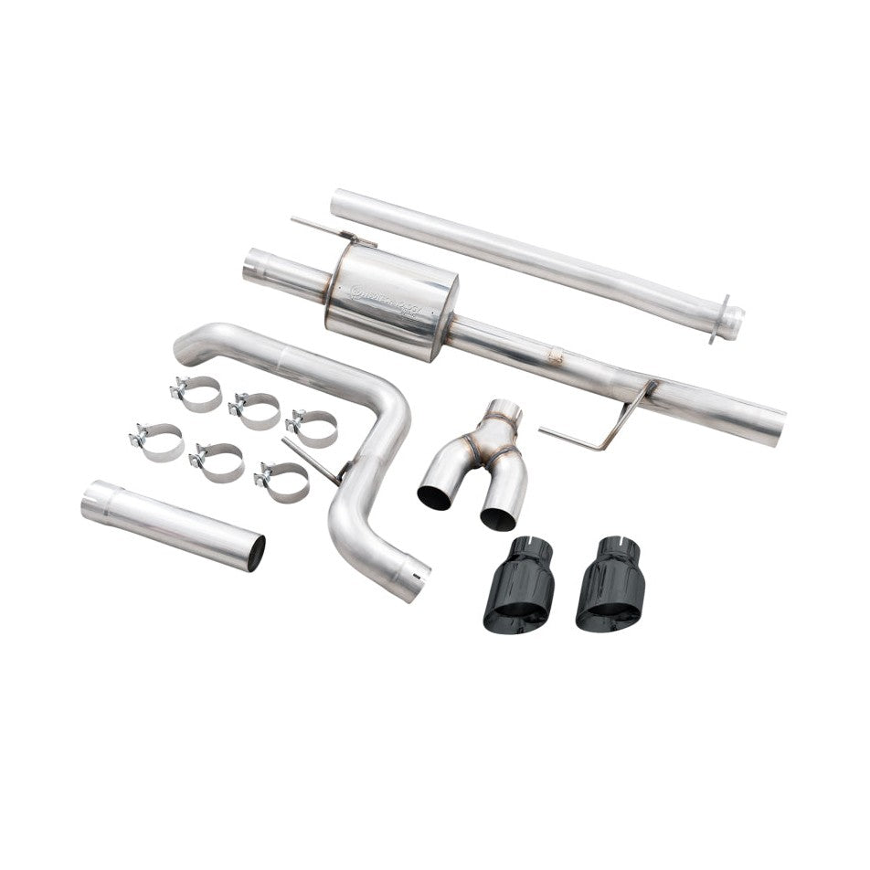 AWE Tuning AWE 21+ Ford F150 Dual Side Exit Cat-Back Exhaust - 4.5in Diamond Black Tips *For Stock Y-Pipe Only