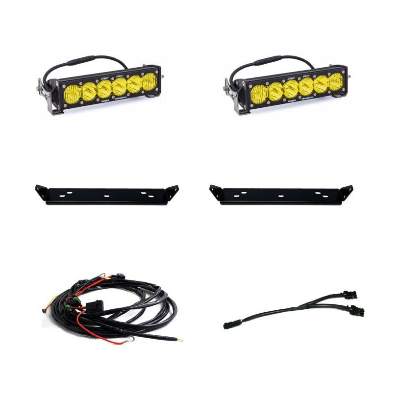 Baja Designs Baja Designs 2021+ Ford Raptor OnX6 Behind Grill Kit -10in. Amber D/C