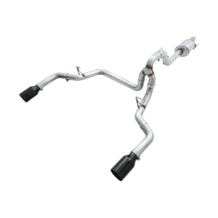 AWE Tuning AWE Tuning 2015+ Ford F-150 0FG Dual Exit Performance Exhaust System w/5in Diamond Black Tips