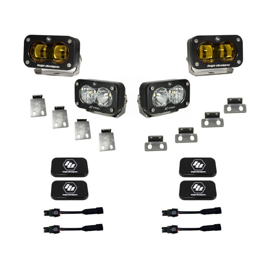 Baja Designs Baja Designs 21+ Ford Raptor / 22+ Bronco S2 SAE Pro Fog Pocket Light Kit