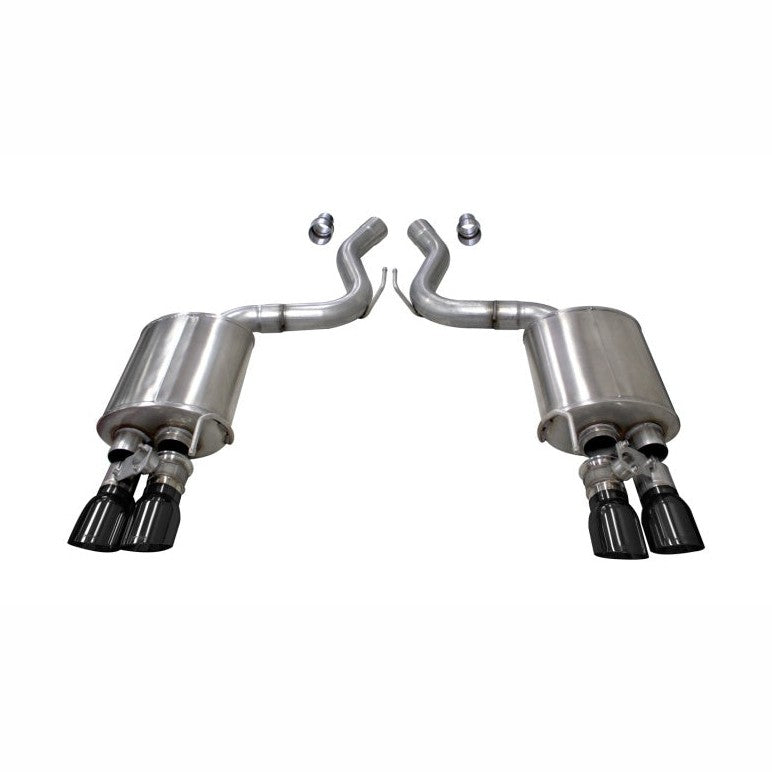 CORSA Performance Corsa 2018-2023 Ford Mustang GT Fastback 5.0L 3in Sport Axle-Back Exhaust w/ 4in Black Tips