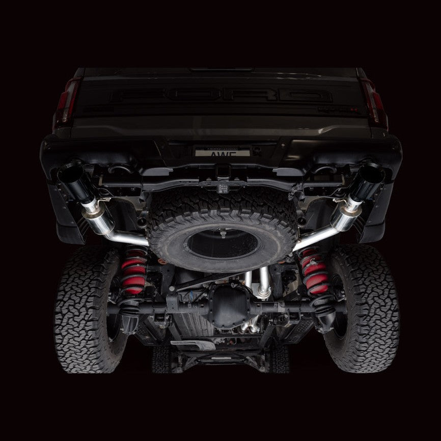 AWE Tuning AWE Tuning Gen 3 Raptor R SwitchPath Exhaust - Diamond Black Tips, installed