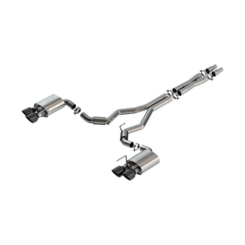 Borla Borla 2024 Ford Mustang Dark Horse 5.0L V8 w/Active Exhaust S-Type Cat-Back Exhaust System - BC Tips
