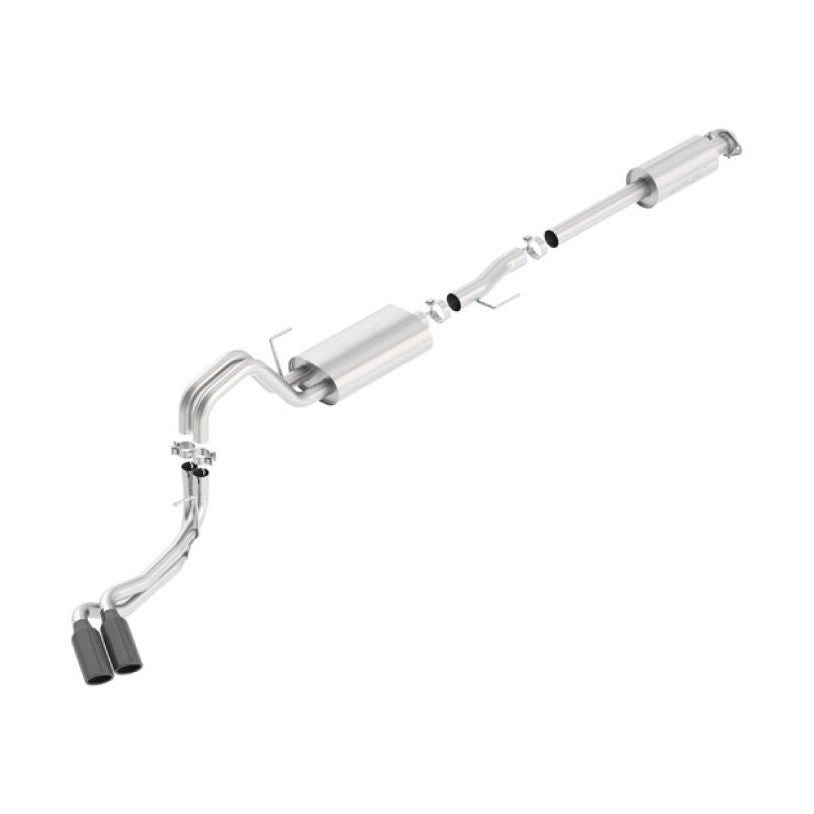 Borla Borla 15-17 Ford F-150 2.7/3.5L V6 / 5.0 V8 2/4WD Black Chrome Angle-Cut Side Exit Catback Exhaust