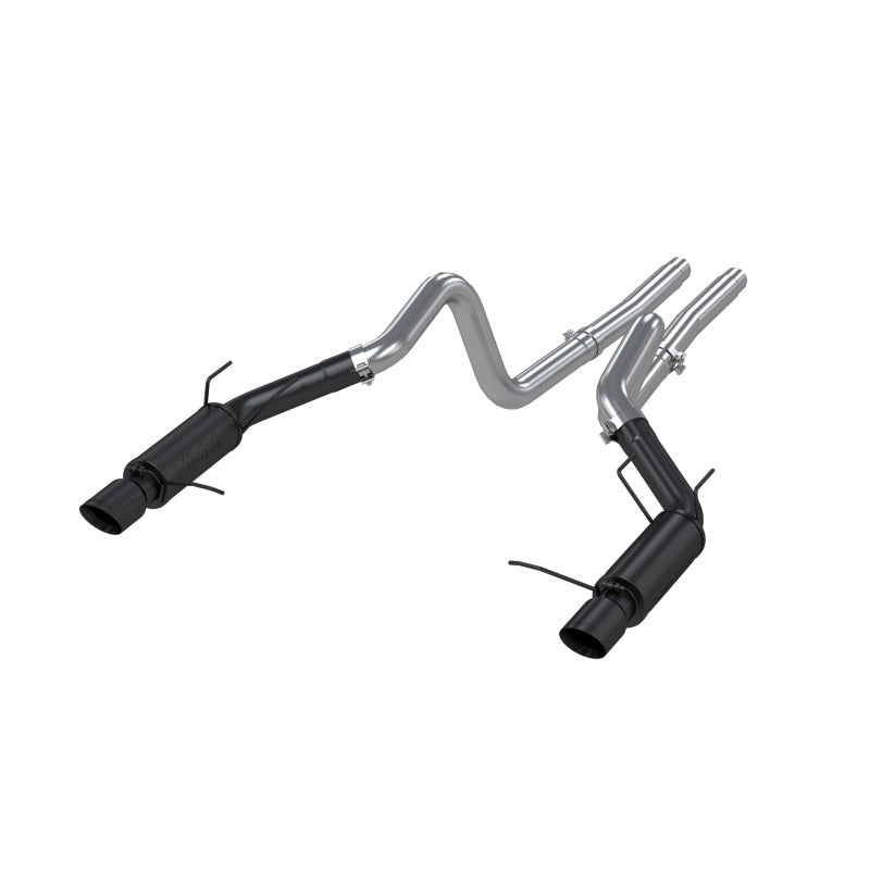 MBRP MBRP 11-14 Ford Mustang GT 5.0L 3in Cat Back Dual Split Rear Race Version 4in Tips - Black