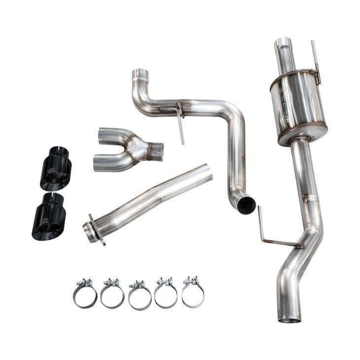 AWE Tuning AWE 21-25 Ford F150 (14th Gen Reg Cab) Cat-Back Exhaust - 4.5in Dual Side Exit Diamond Black Tips