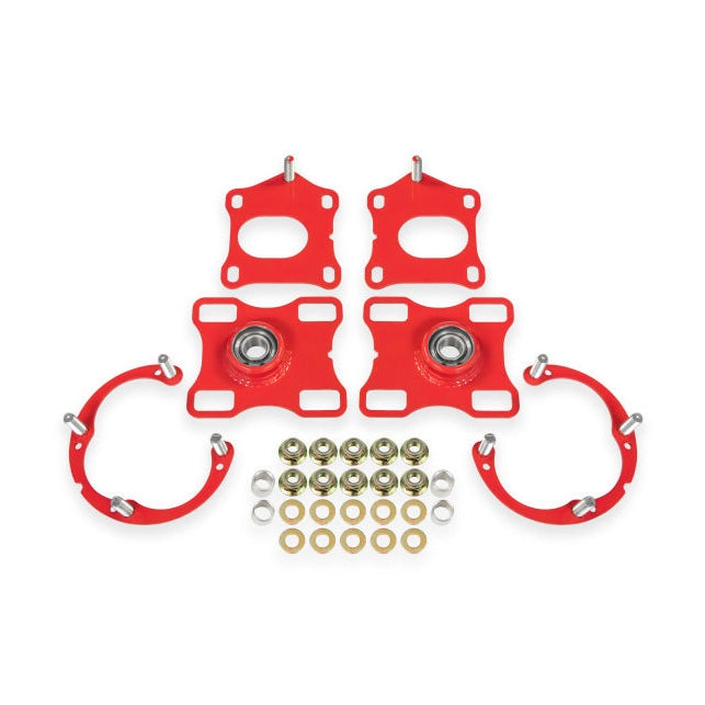 BMR Suspension BMR Suspension 11-14 Ford Mustang Caster/Camber Plates - Red