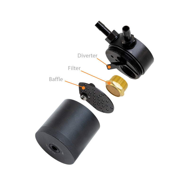Mishimoto Mishimoto 15-17 Ford F-150 2.7L EcoBoost Baffled Oil Catch Can - Black