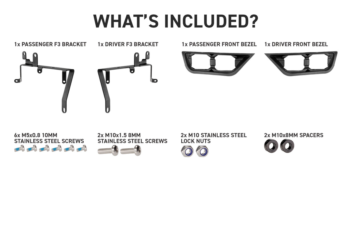 Morimoto 4Banger Fog Brackets: 21-23 Ford F-150 (Set)