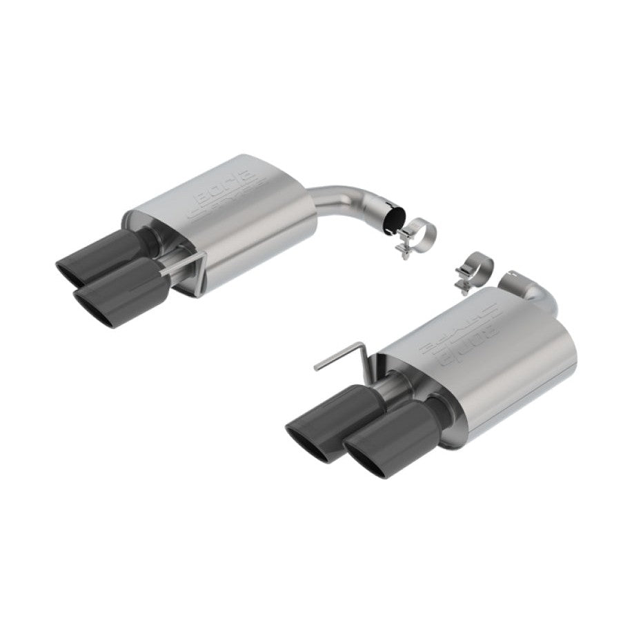 Borla Borla 18-19 Ford Mustang GT 5.0L 2.5in S-Type Exhaust w/o Valves (Rear Section Only) - Black Chrome