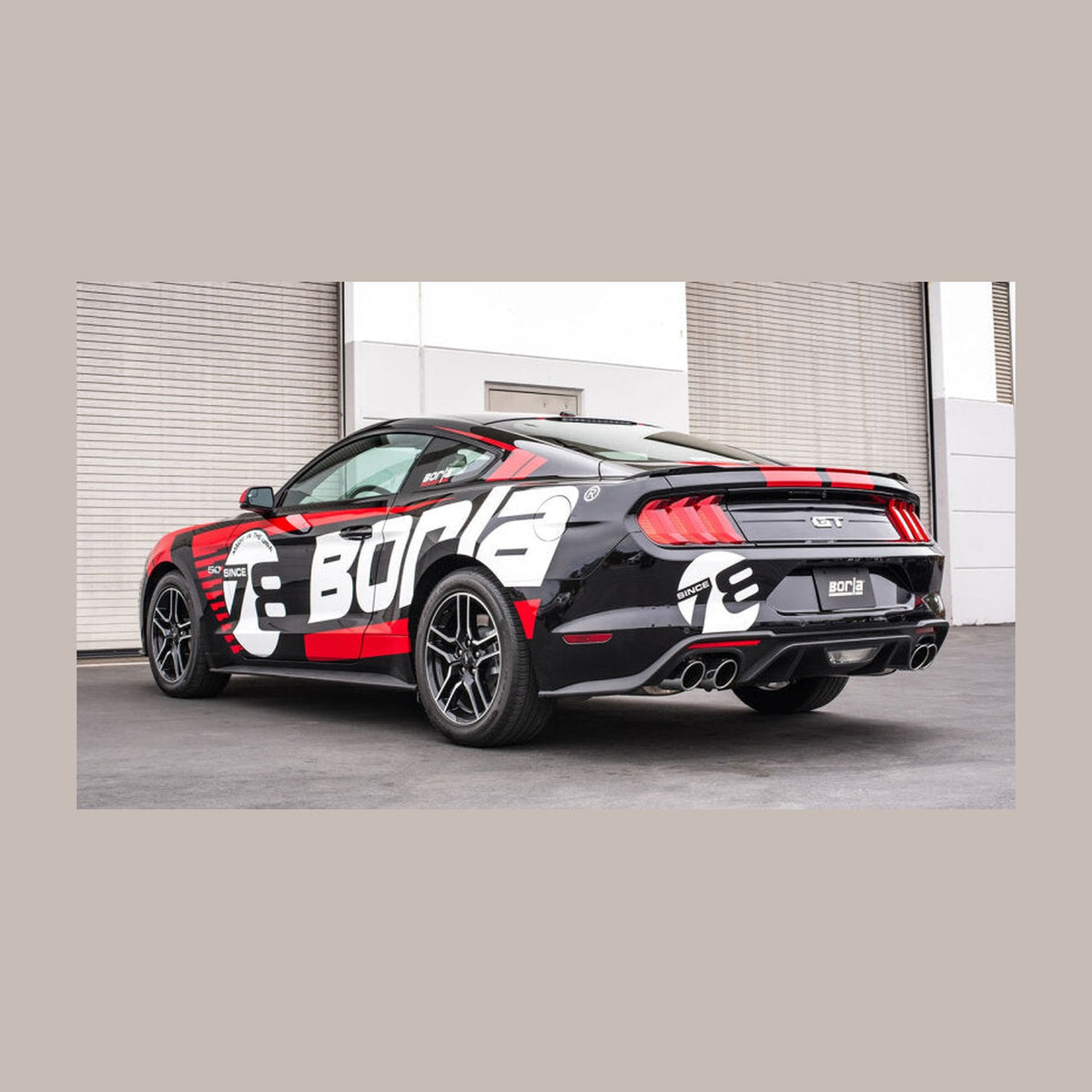 Borla Borla 2018 Ford Mustang GT 5.0L AT/MT 2.5in S-Type Exhaust w/o Valves (Rear Section Only), installed