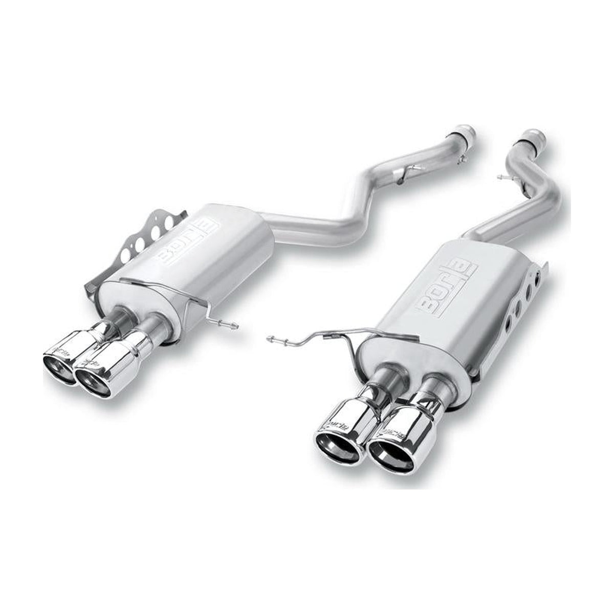 Borla Borla 15-17 Ford F-150 2.7L/ 3.5L EcoBoost/ 5.0L V8 Rear Exit S-Type Catback Exhaust Black Chrome