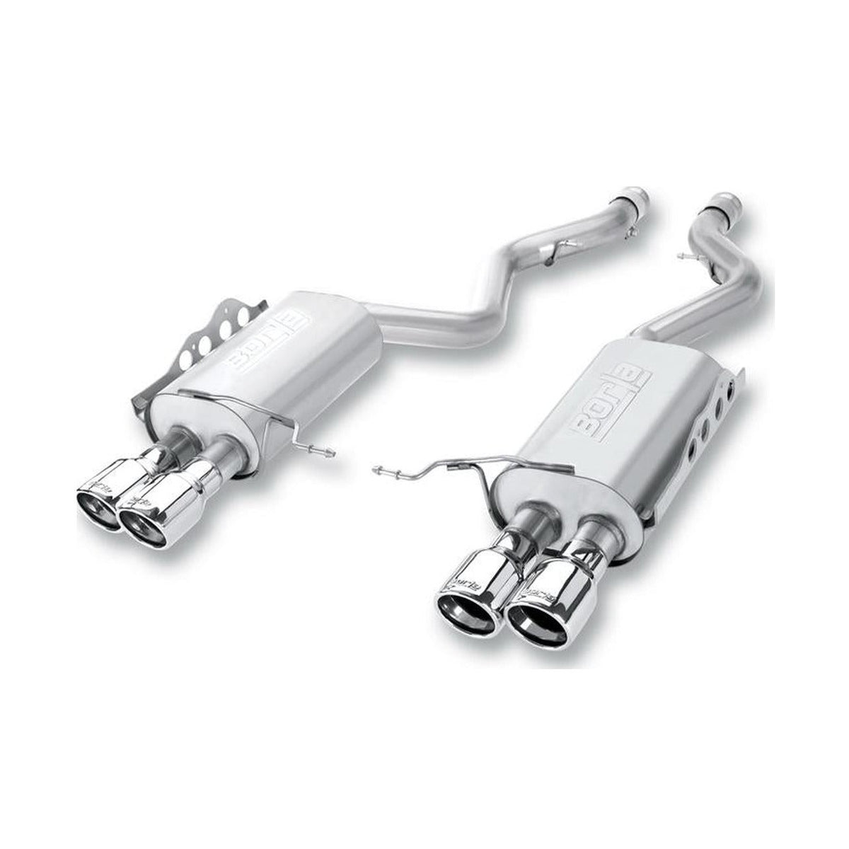 Borla Borla 15-17 Ford F-150 2.7L/ 3.5L EcoBoost/ 5.0L V8 Rear Exit S-Type Catback Exhaust Black Chrome