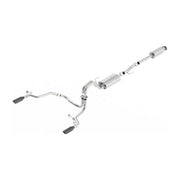 Borla Borla 15-17 Ford F-150 2.7L/ 3.5L EcoBoost/ 5.0L V8 Rear Exit S-Type Catback Exhaust Black Chrome
