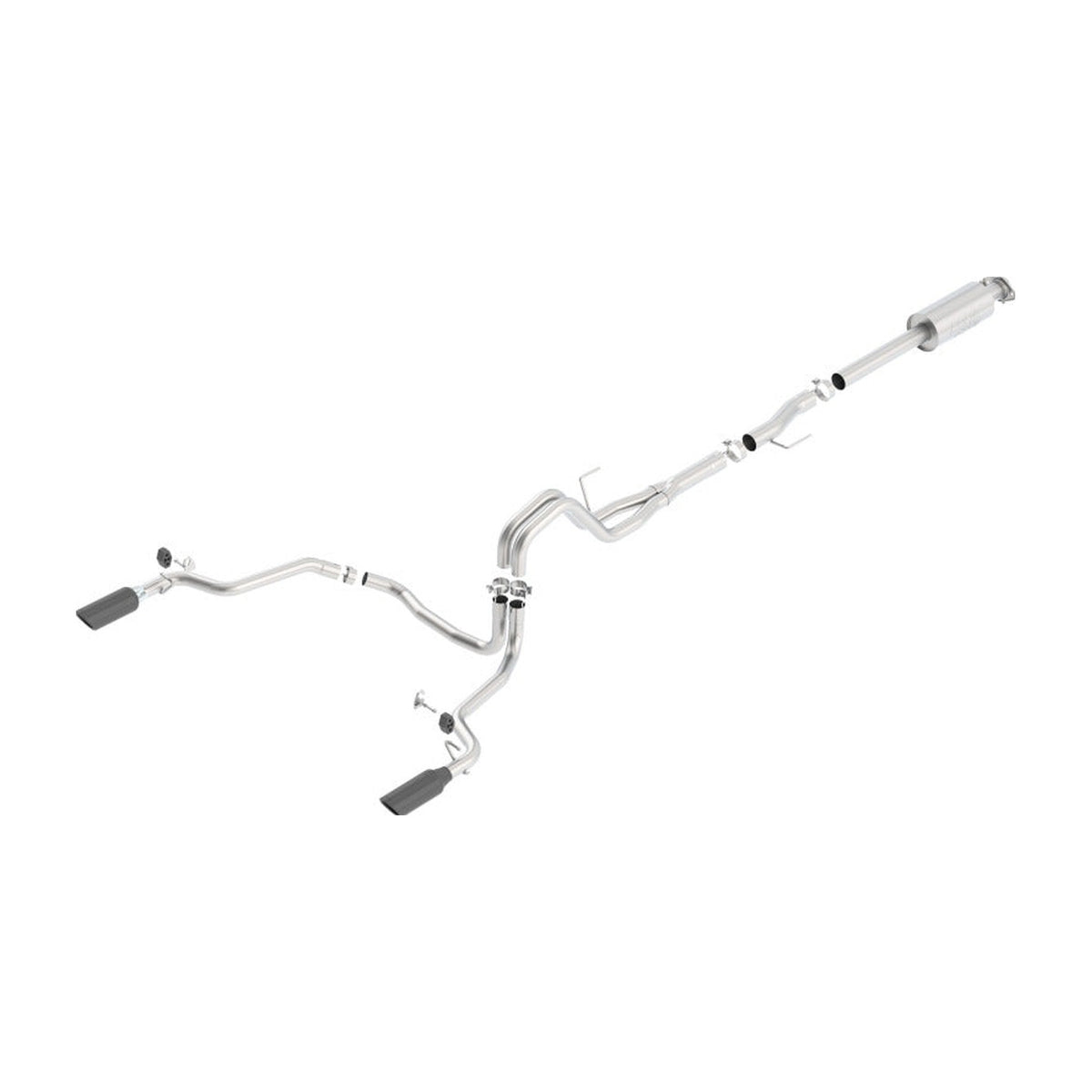 Borla Borla 15-16 Ford F150 3.5L EcoBoost Ext. Cab Black Chrome CB Exhaust ATAK Single Split Rear Exit