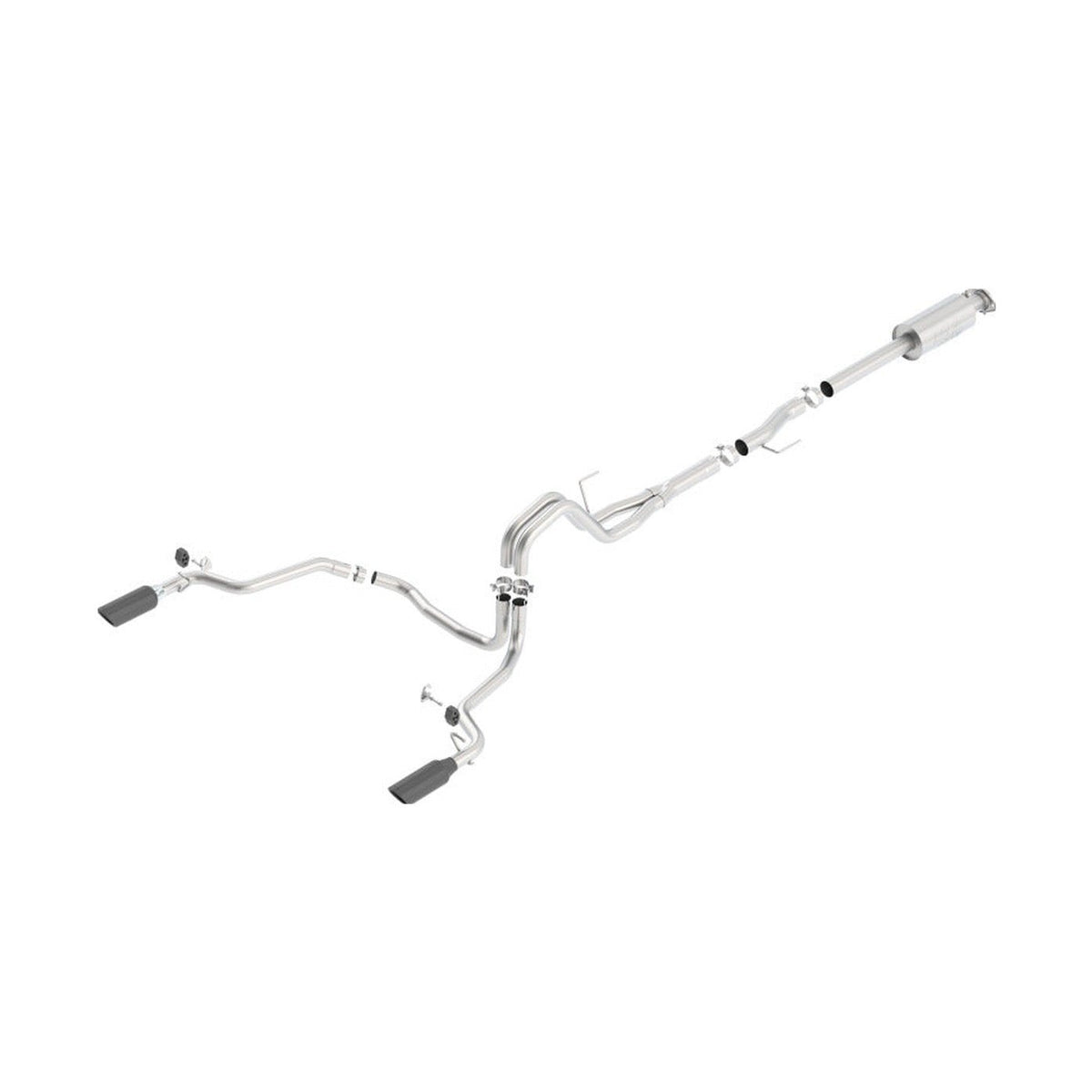 Borla Borla 15-16 Ford F150 3.5L EcoBoost Ext. Cab Black Chrome CB Exhaust ATAK Single Split Rear Exit
