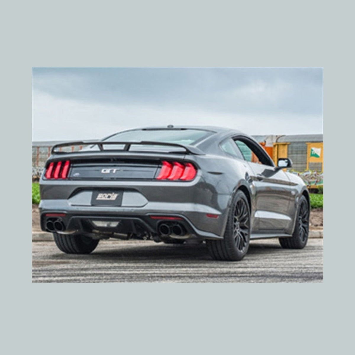 Borla Borla 2018 Ford Mustang GT (A/T / M/T) 3in ATAK Catback Exhaust w/o Valves w/ Black Chrome Tips, installed