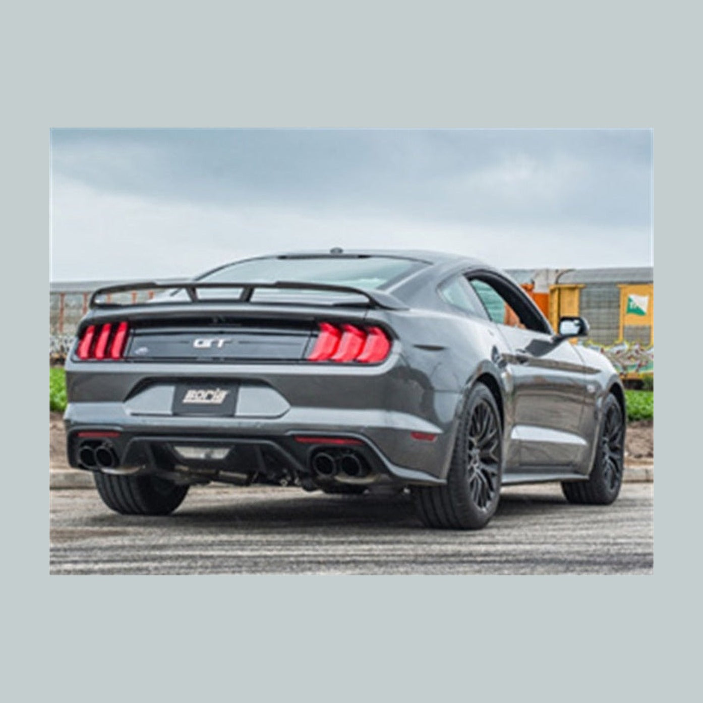 Borla Borla 2018 Ford Mustang GT (A/T / M/T) 3in ATAK Catback Exhaust w/o Valves w/ Black Chrome Tips, installed