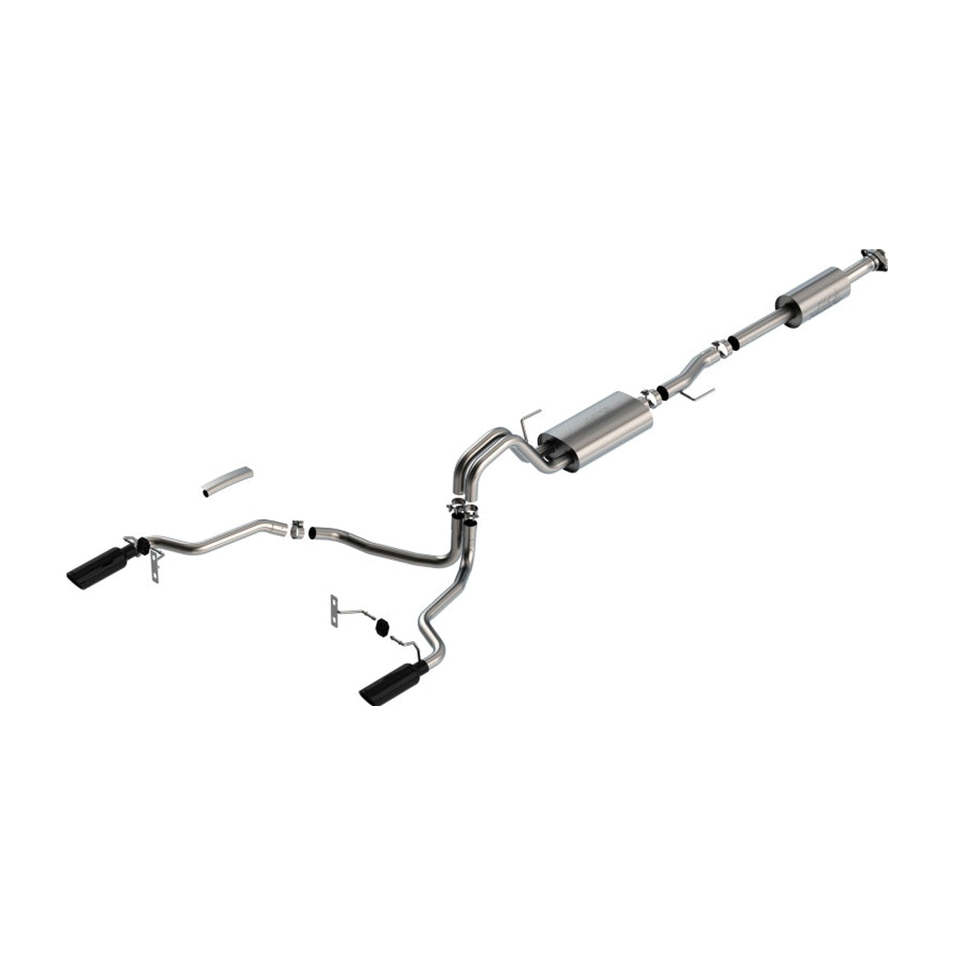 Borla Borla F-150 2021 5.0L 4dr CC SB EC STB Lariat/KR/Pltm/LTD 3/2.25 SRE Cat-Back Touring Black CHR Tips