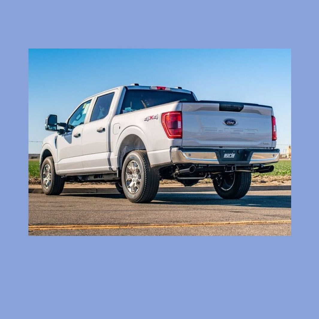 Borla Borla F-150 2021 5.0L 4dr CC SB EC STB Lariat/KR/Platinm/LTD 3/2.25 SRE Cat-Back ATAK Black CHR Tips