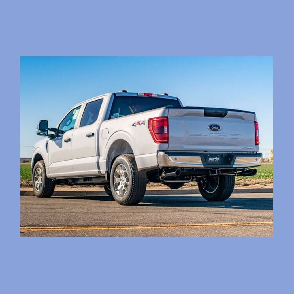 Borla Borla F-150 2021 5.0L 4dr CC SB EC STB Lariat/KR/Platinm/LTD 3/2.25 SRE Cat-Back ATAK Black CHR Tips