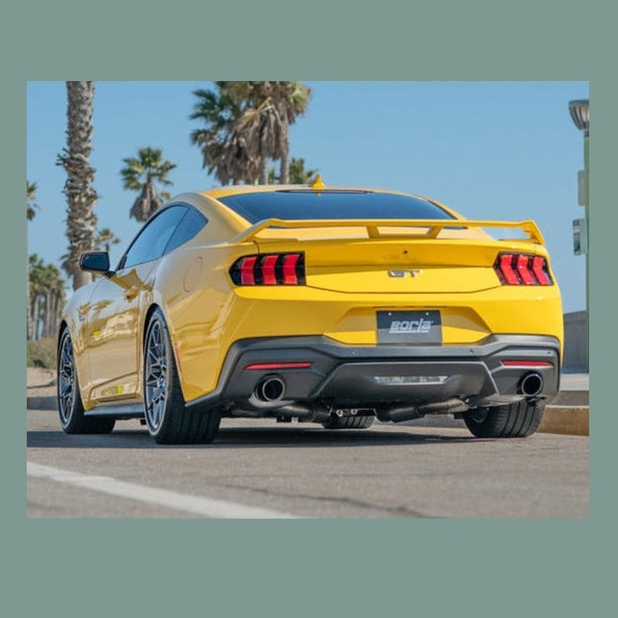 Borla Borla 2024 Ford Mustang GT 5.0L V8 w/o Active Exhaust S-Type Cat-Back Exhaust System - Black Chrome, installed