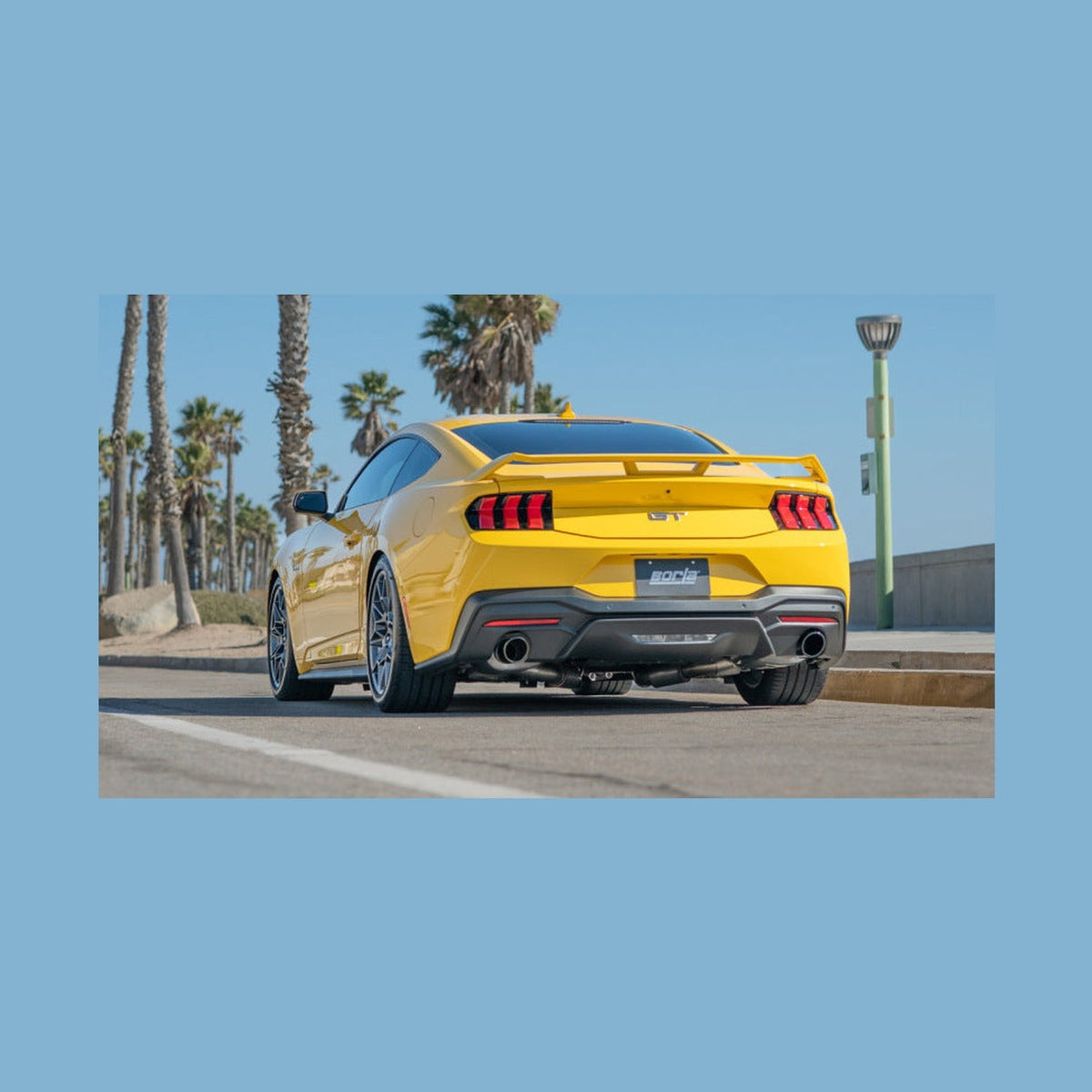 Borla Borla 2024 Ford Mustang GT 5.0L V8 w/o Active Exhaust ATAK Cat-Back Exhaust System - Black Chrome, installed