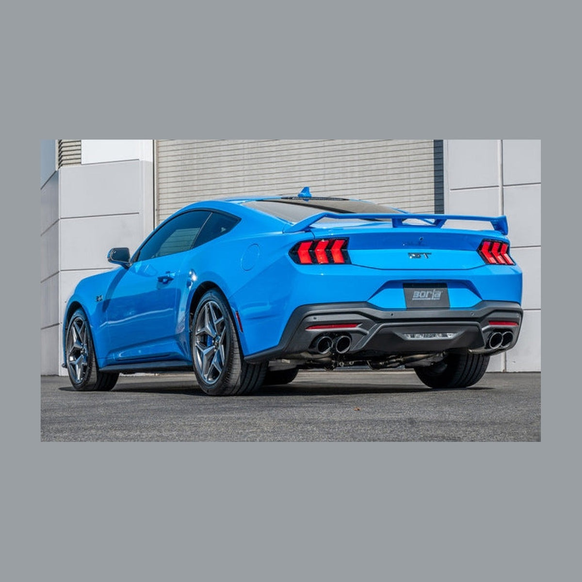 Borla Borla 2024 Ford Mustang GT 5.0L V8 w/ Active Exhaust ATAK Cat-Back Exhaust System - Black Chrome, installed