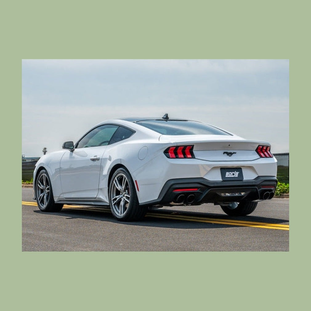 Borla Borla 2024 Ford Mustang Ecoboost 2.3L ATAK Catback Exhaust Black Chrome w/ Quad Tip - Non-Active