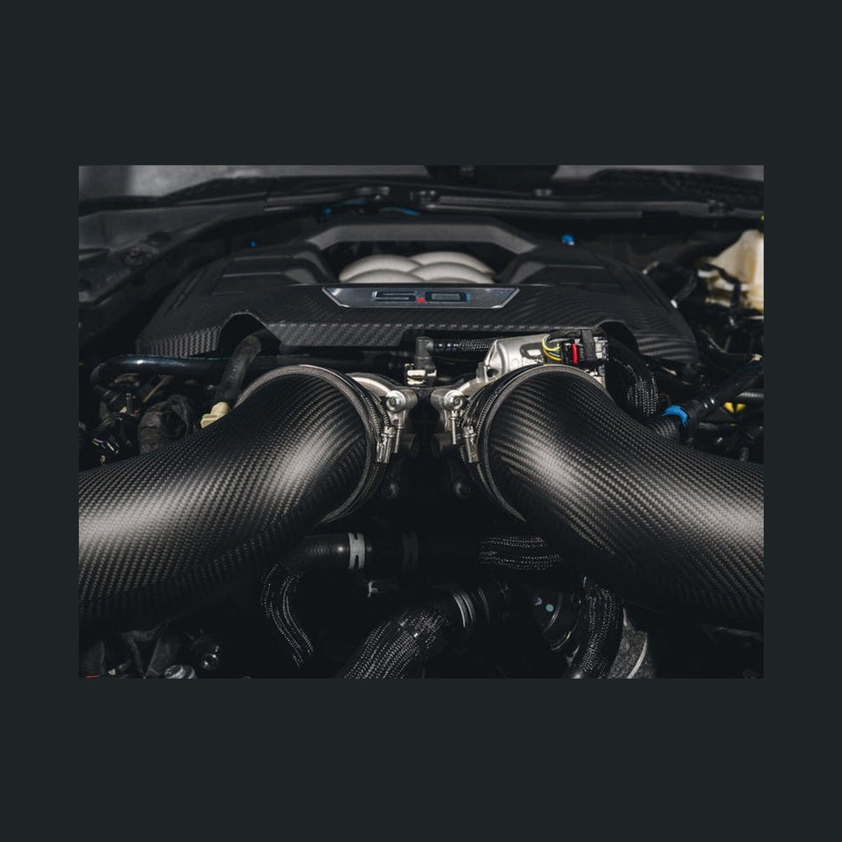 AWE Tuning AWE Tuning 24-26 Ford S650 Mustang GT/Dark Horse S-FLO Carbon Intake, installed