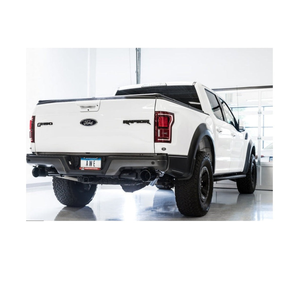 AWE Tuning AWE Tuning 2017+ Ford Raptor 0 FG Performance Exhaust System - w/ Diamond Black Tips, installed