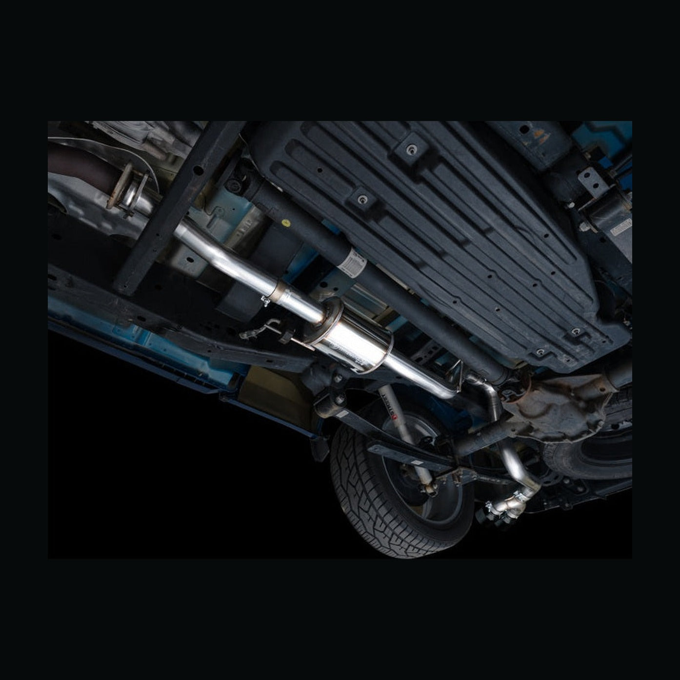 AWE Tuning AWE 21-25 Ford F150 (14th Gen Reg Cab) Cat-Back Exhaust - 4.5in Dual Side Exit Diamond Black Tips, installed