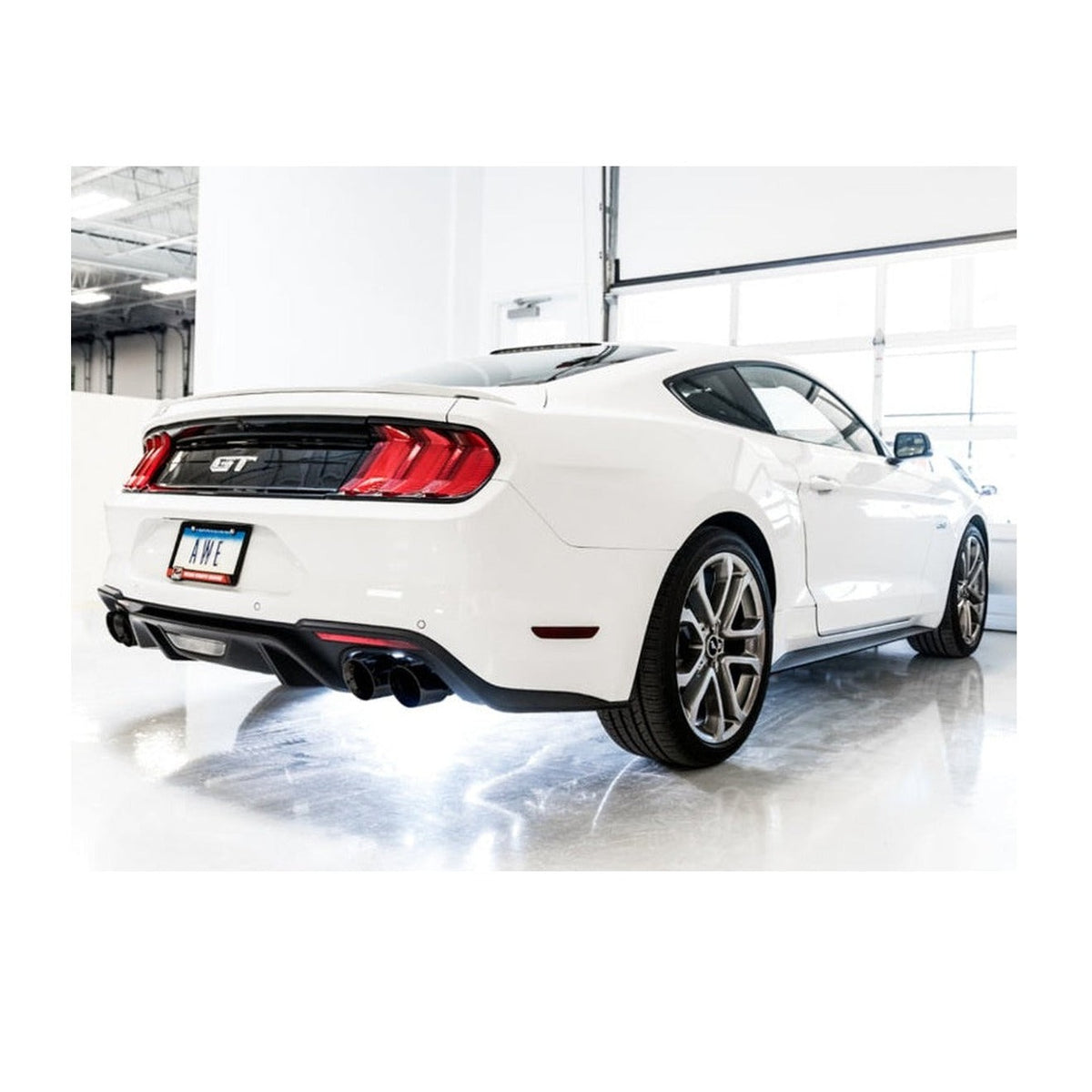 AWE Tuning AWE Tuning 2018+ Ford Mustang GT (S550) Cat-Back Exhaust - Touring Edition (Quad Diamond Black Tips), installed