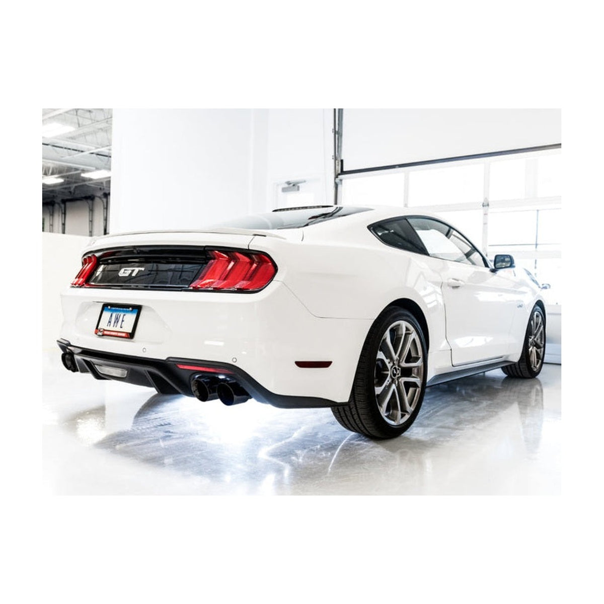 AWE Tuning AWE Tuning 2018+ Ford Mustang GT (S550) Cat-Back Exhaust - Touring Edition (Quad Diamond Black Tips), installed