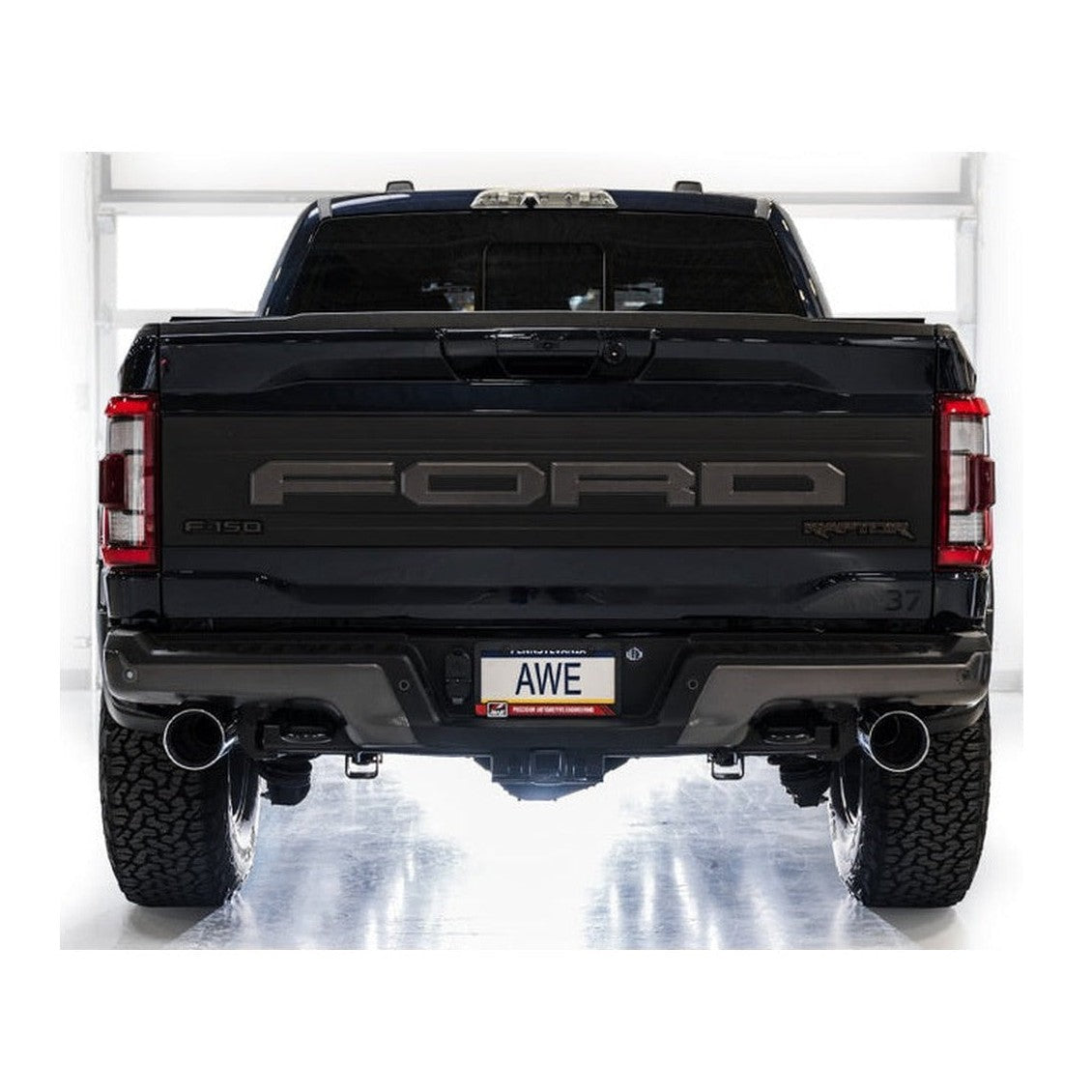 AWE Tuning AWE Tuning Gen 3 Raptor SwitchPath Exhaust - Chrome Silver Tips, installed
