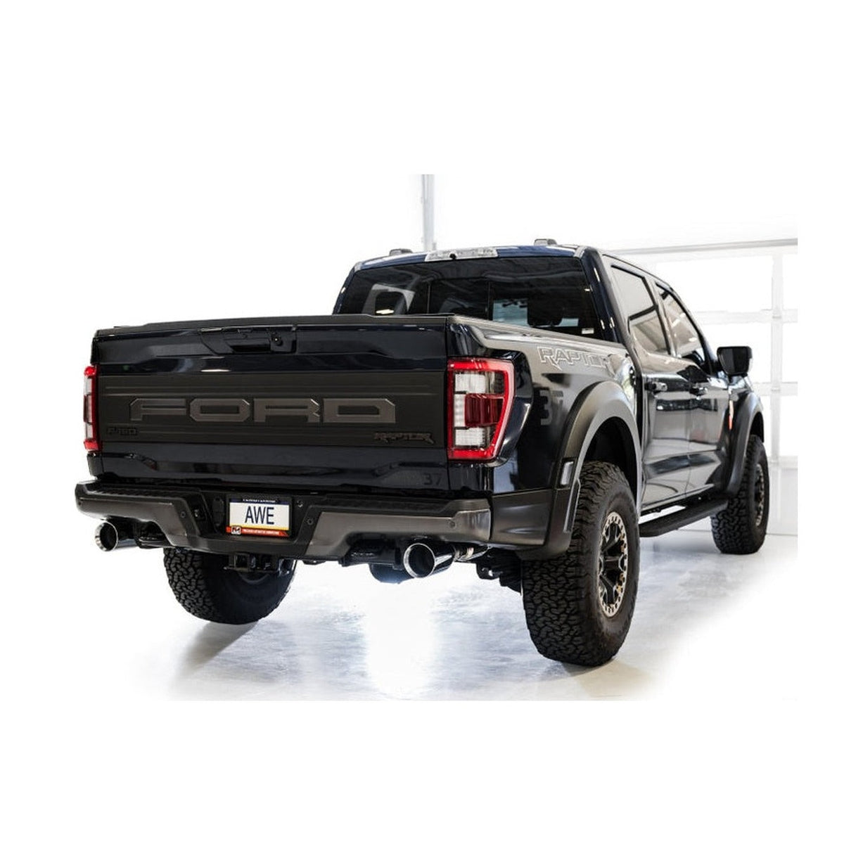 AWE Tuning AWE Tuning Gen 3 Raptor SwitchPath Exhaust - Chrome Silver Tips, installed