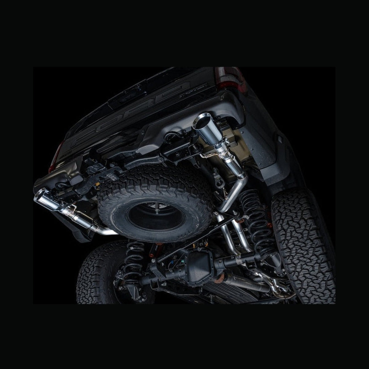 AWE Tuning AWE Tuning Gen 3 Raptor SwitchPath Exhaust - Chrome Silver Tips, installed