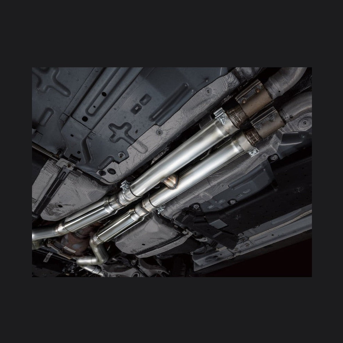 AWE Tuning AWE Tuning 18-23 S550 Mustang GT SwitchPath Exhaust - Diamond Black Tips, installed