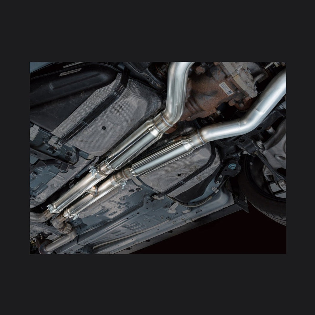 AWE Tuning AWE Tuning 18-23 S550 Mustang GT SwitchPath Exhaust - Diamond Black Tips, installed