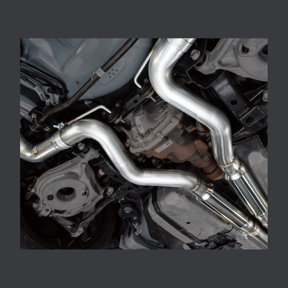 AWE Tuning AWE Tuning 18-23 S550 Mustang GT SwitchPath Exhaust - Diamond Black Tips, installed