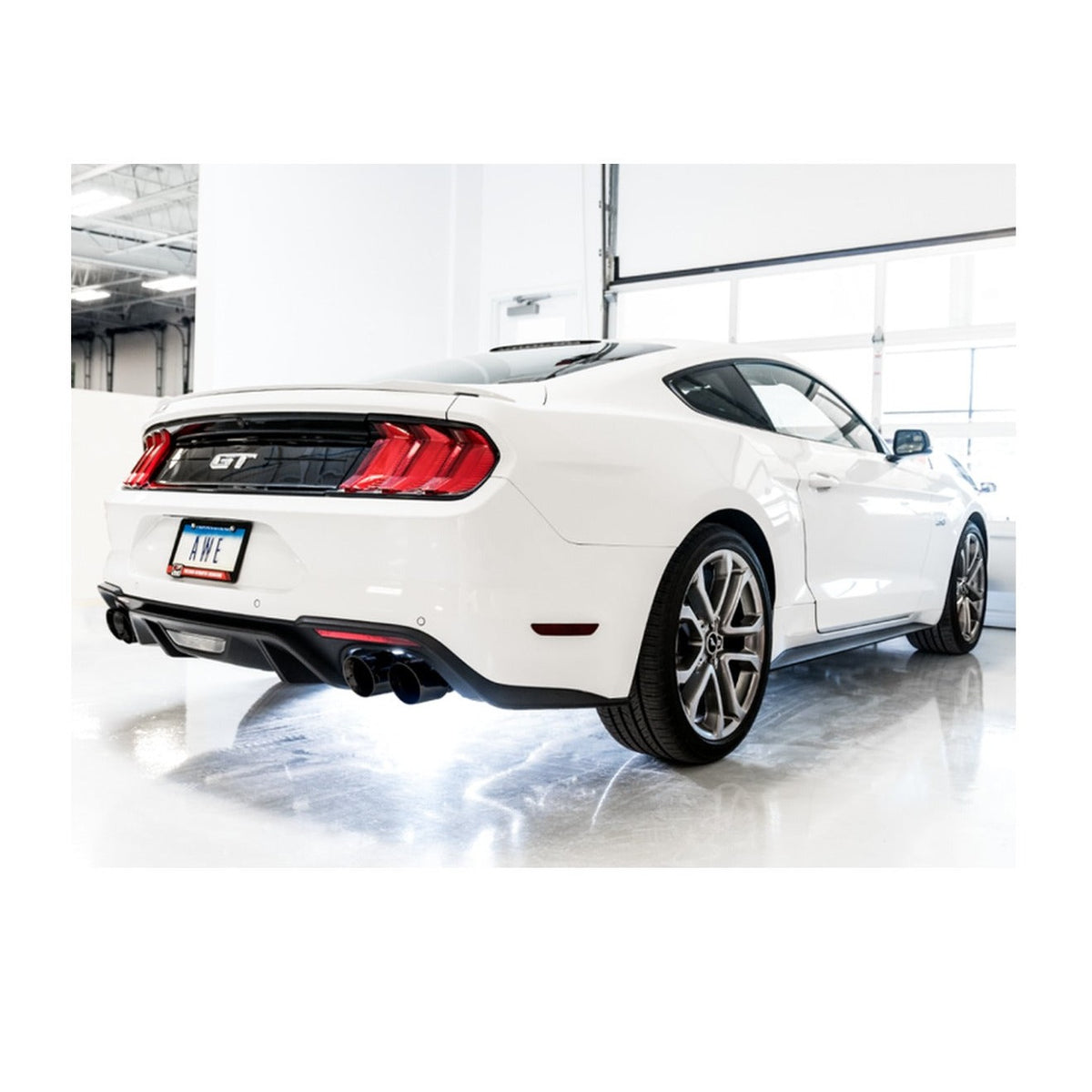 AWE Tuning AWE Tuning 18-23 S550 Mustang GT SwitchPath Exhaust - Diamond Black Tips, installed