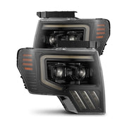 AlphaRex AlphaRex 09-14 Ford F-150 LUXX LED Proj Headlights Plank Style Jet Blk w/Activ Light/Seq Signal/DRL 880090