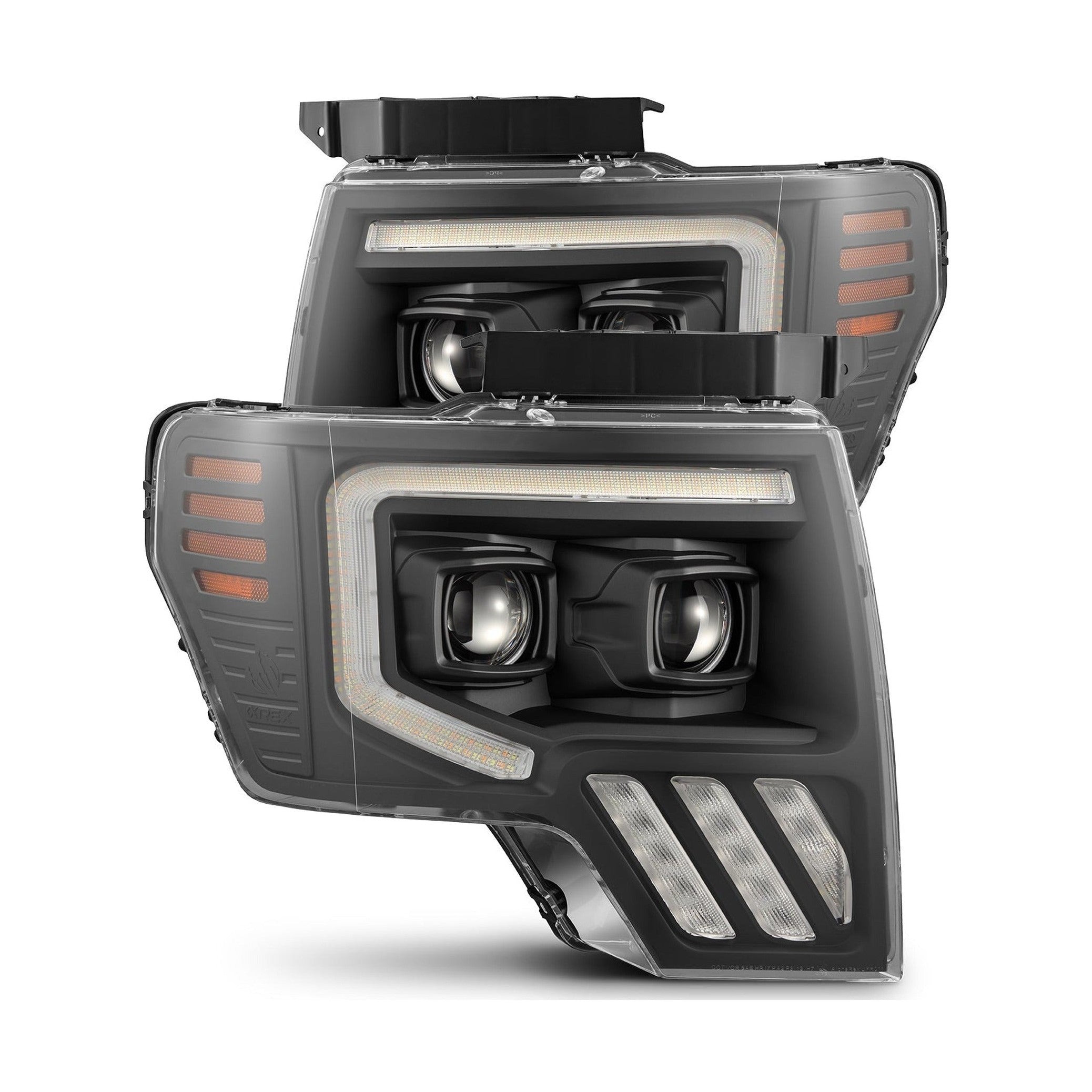 AlphaRex AlphaRex 09-14 Ford F150 MKII LUXX-Series LED Projector Headlights - Black 880092