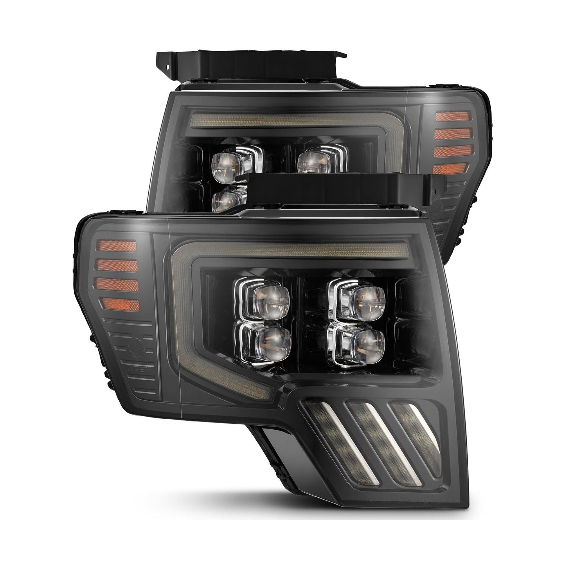 AlphaRex AlphaRex 09-14 Ford F150 NOVA-Series LED Prj. Headlights Alpha Blk w/Activ Light & SeqSig /SB DBL 880093
