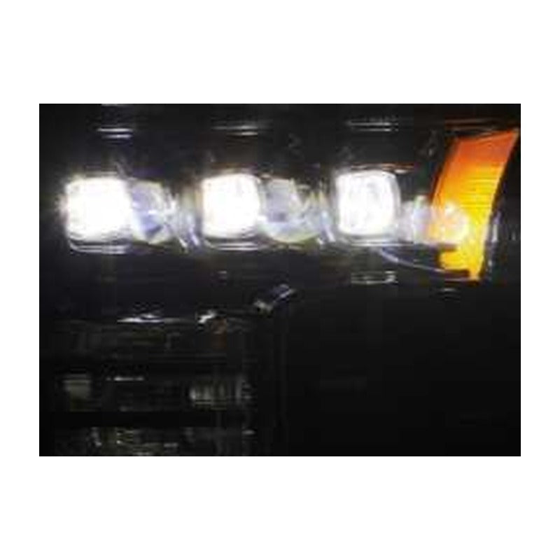 AlphaRex AlphaRex 17-20 Ford Raptor NOVA LED Proj Headlights Plank Style Alpha Black w/Activ Light/Seq Signal