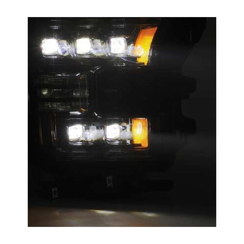AlphaRex AlphaRex 17-20 Ford Raptor NOVA LED Proj Headlights Plank Style Alpha Black w/Activ Light/Seq Signal