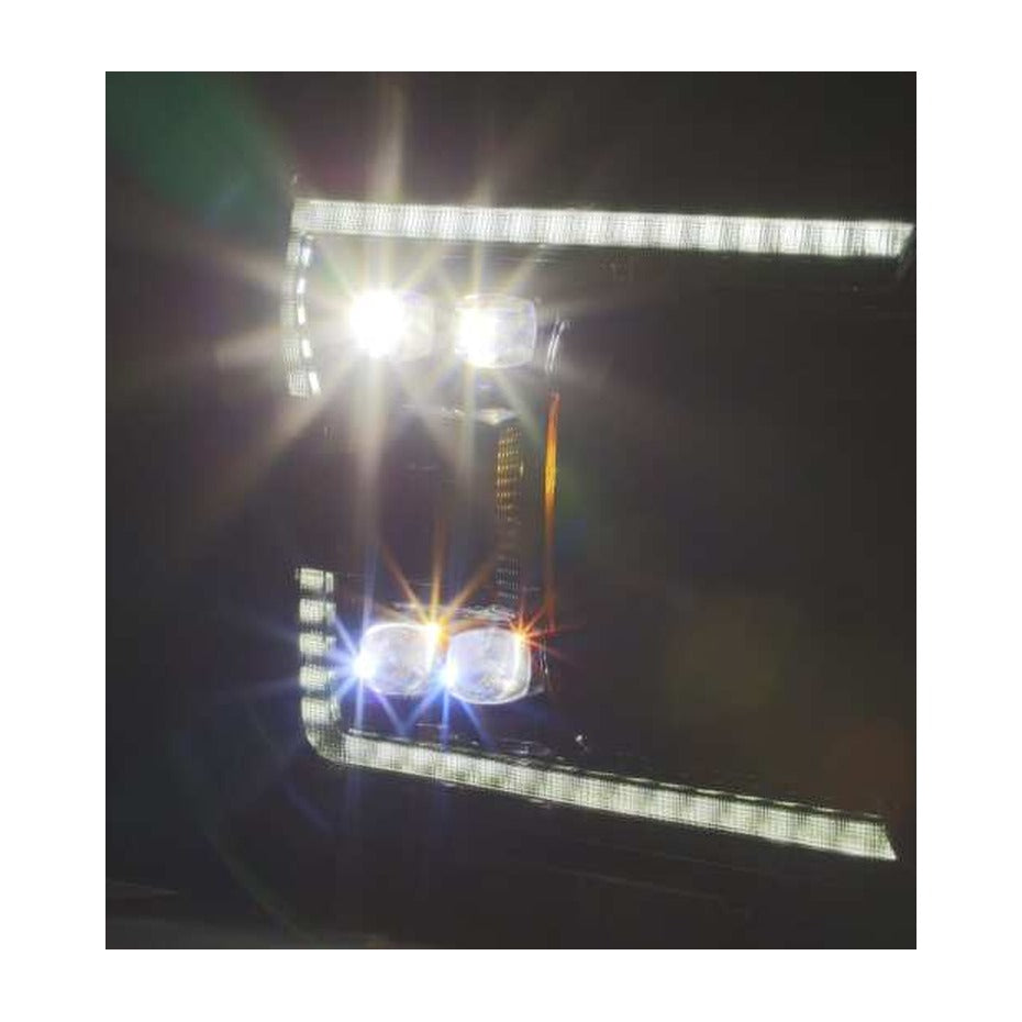 AlphaRex AlphaRex 18-20 Ford F-150 NOVA LED Proj Headlight Plank Style Alpha Blk w/Activ Light/Seq Signal/DRL